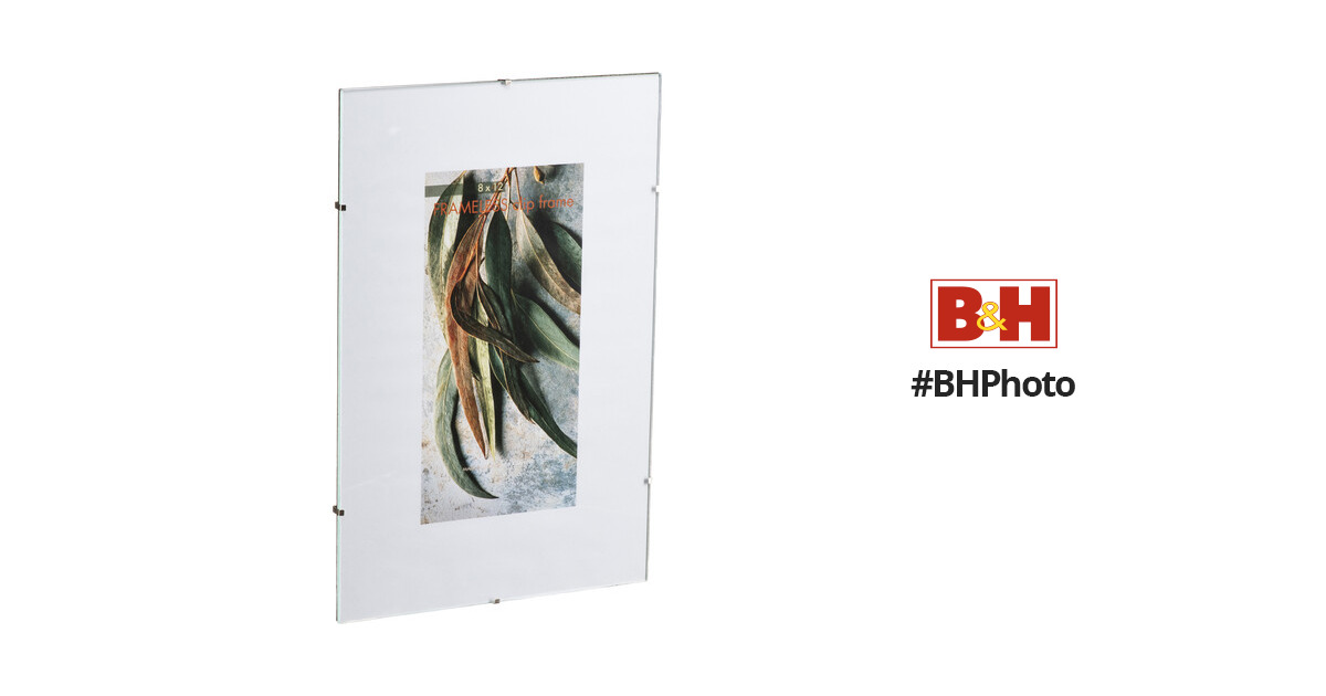 10x12 (25cmx30cm) Glass Clip Frame Frameless Photo Frames Wall Mountable  Home