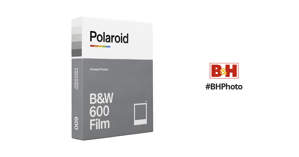 Polaroid Black & White 600 Instant Film (8 Exposures) 6003 B&H