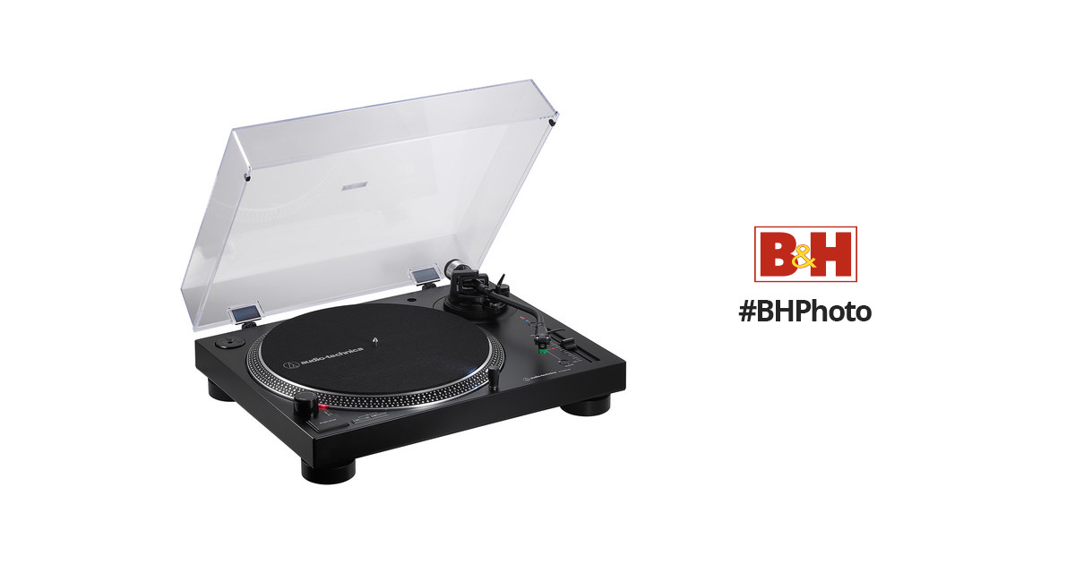 Audio-Technica LP120XBT-USB Manual direct-drive turntable with Bluetooth®  and USB output at Crutchfield