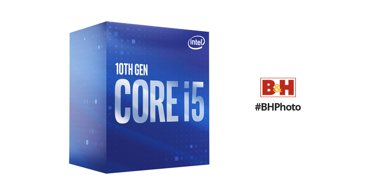 Intel Core i5-10400 2.9 GHz Six-Core LGA 1200 BX8070110400 B&H