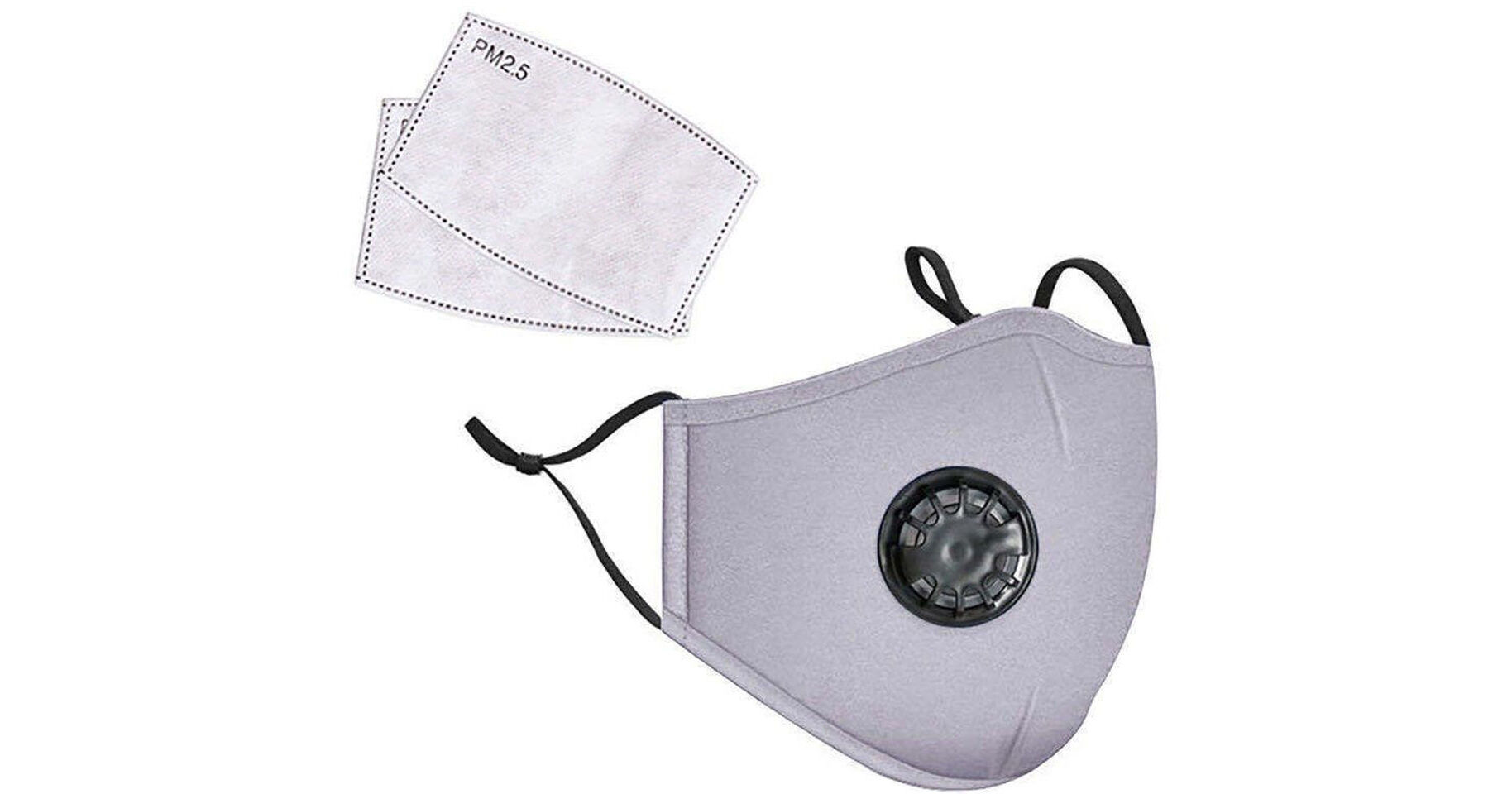 LANDOU Reusable Fabric Face Mask with PM2.5 Filters & CSF-FRFMGR