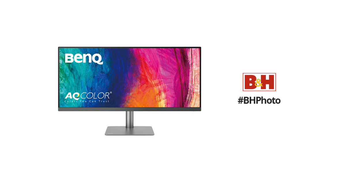 BenQ PD3420Q 34 IPS LED 60Hz WQHD Monitor with HDR Mac Compatible (USB-C/  HDMI/ DP) Gray PD3420Q - Best Buy