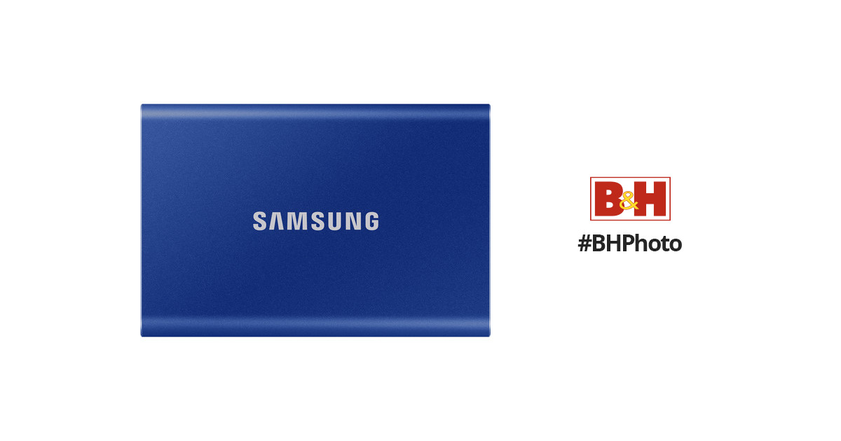Samsung 2TB T7 Portable SSD (Indigo Blue) MU-PC2T0H/AM B&H Photo