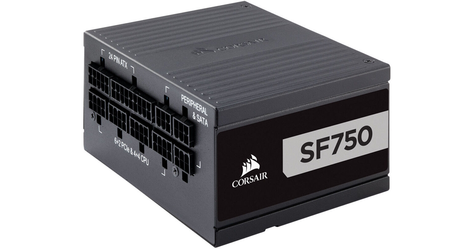 Corsair SF Series, SF750, 750 Watt, SFX, 80+ Platinum Certified, Fully  Modular Power Supply (CP-9020186-NA)