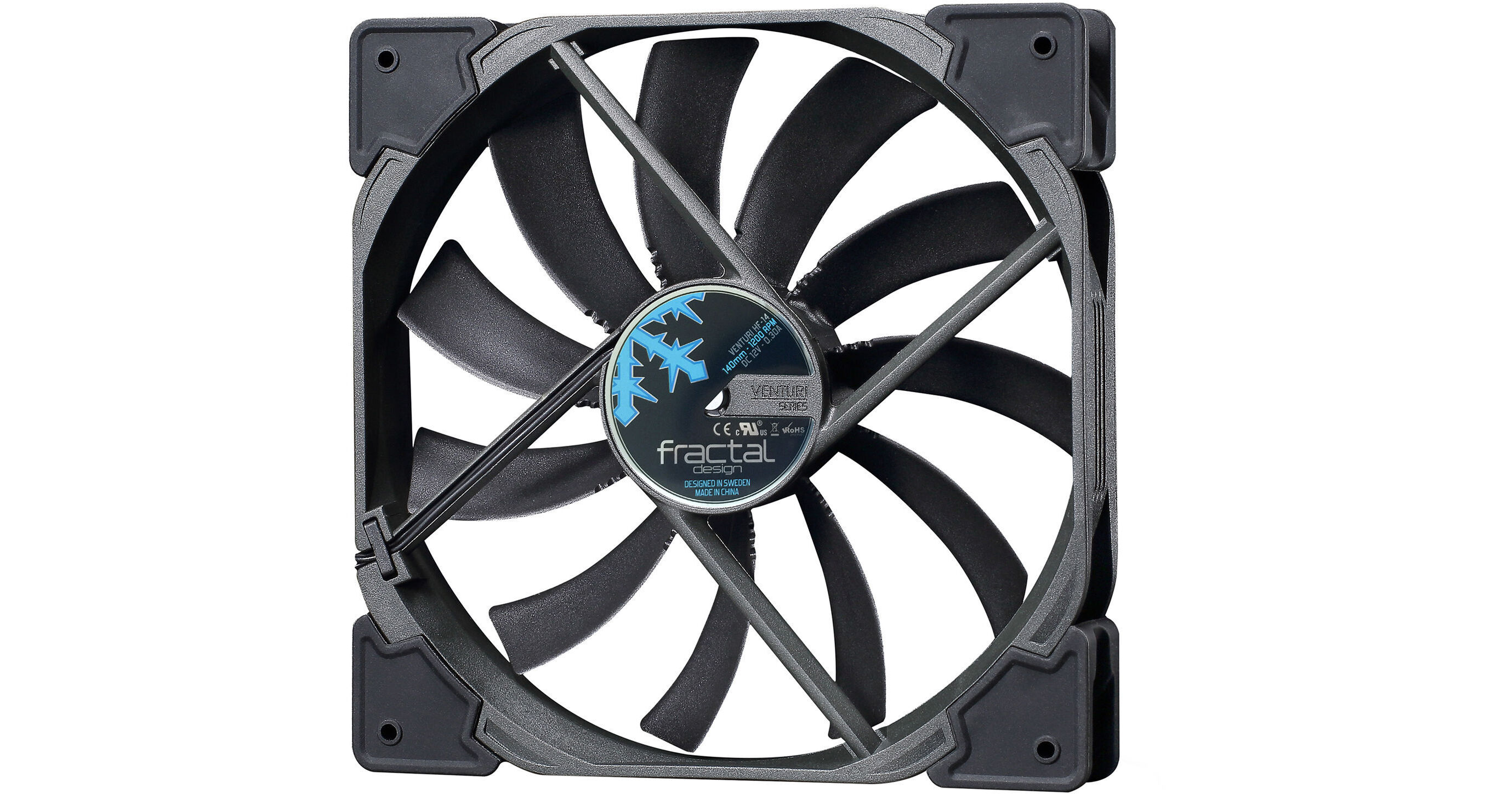 Fractal Design Venturi HF-12 120mm Cooling FD-FAN-VENT-HF12-BK