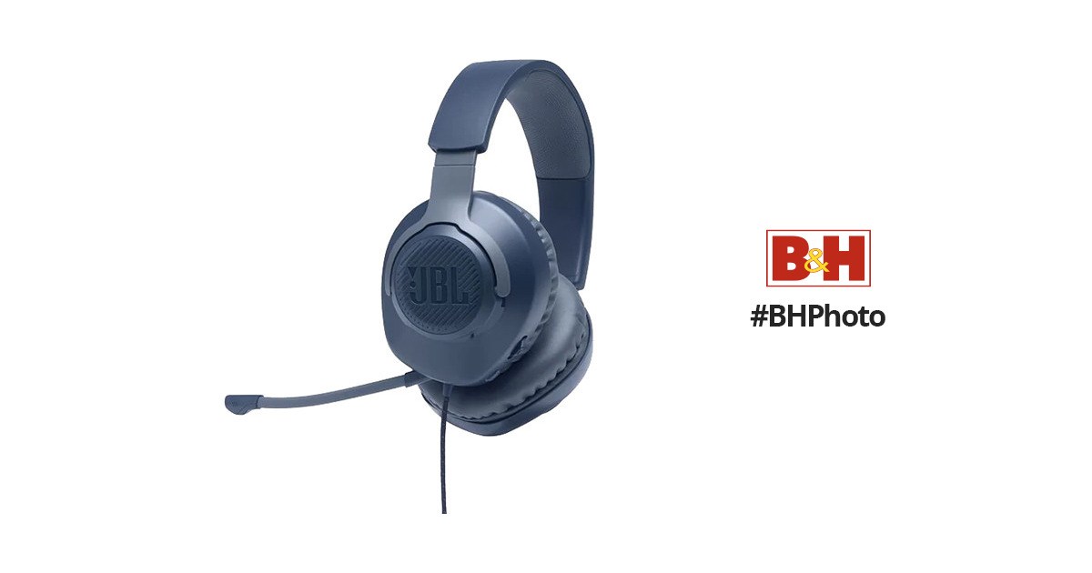JBL Quantum 100 Wired Over-Ear Gaming Headset JBLQUANTUM100BLUAM