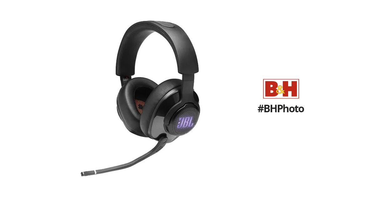 JBL JBLQUANTUM400BLKAM Quantum 400 - Wired Over-Ear Gaming Headphones with  USB and Game-Chat Balance Dial - Black 