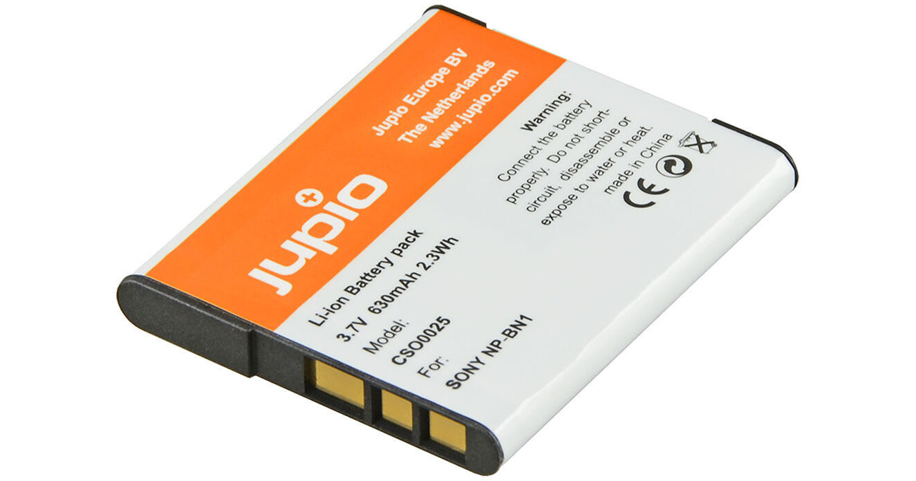 Jupio NP-BN1 Lithium-Ion Battery Pack (3.6V, 630mAh) CSO0025 B&H