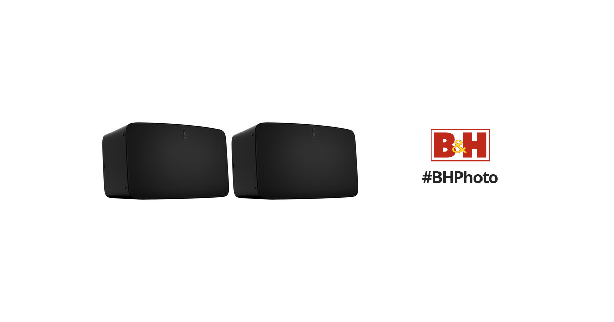 Sonos Five Wireless Speaker (Black, Pair) B&H Photo Video