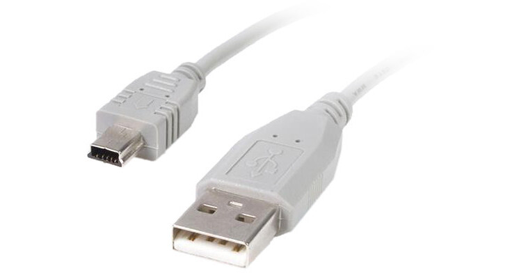 StarTech USB 2.0 Type-A To Mini Type-B Cable (White, 6')