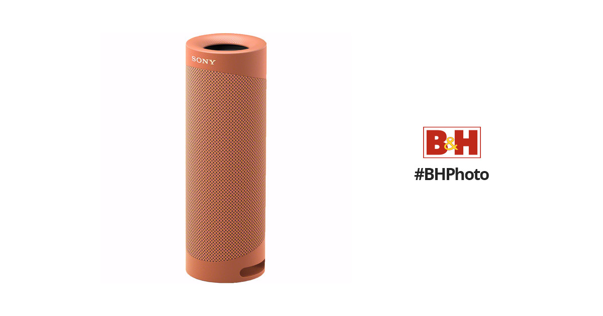 オーディオ機器 スピーカー Sony SRS-XB23 Portable Bluetooth Speaker (Coral Red) SRSXB23/RZ