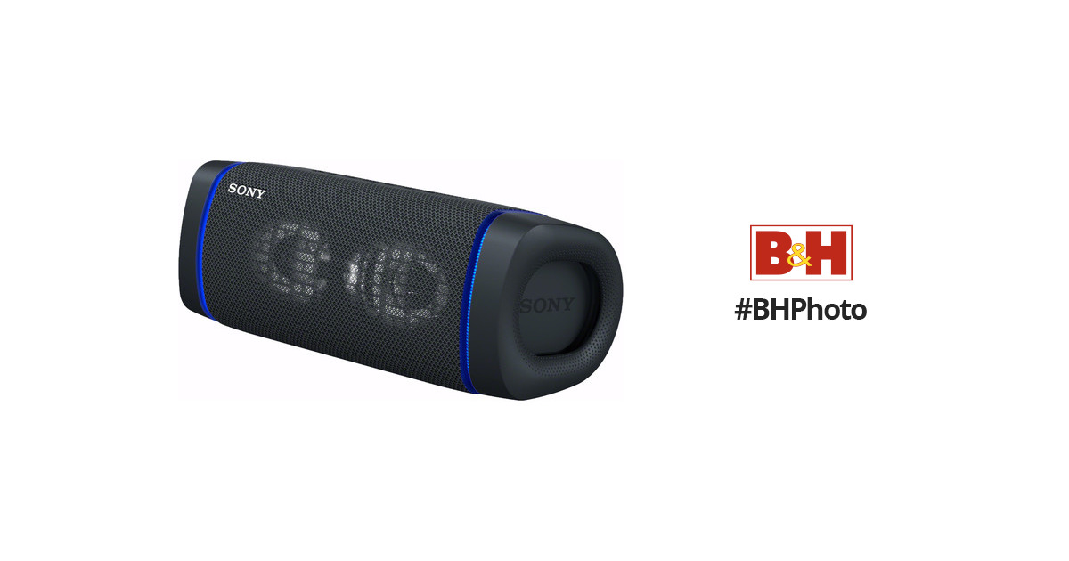 Sony SRS-XB33 Portable Bluetooth Speaker (Black) SRSXB33/BZ B&H