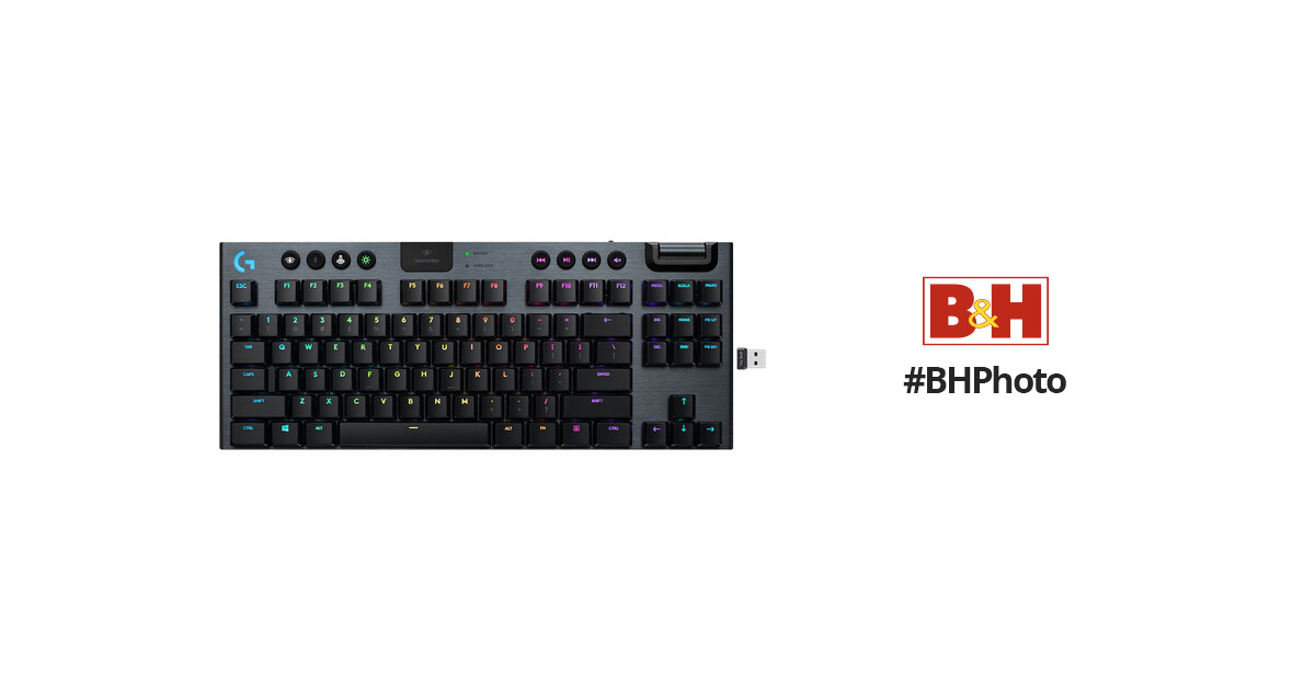 Logitech G915 TKL Lightspeed Mechanical Gaming Keyboard - Black  (920-009495) for sale online