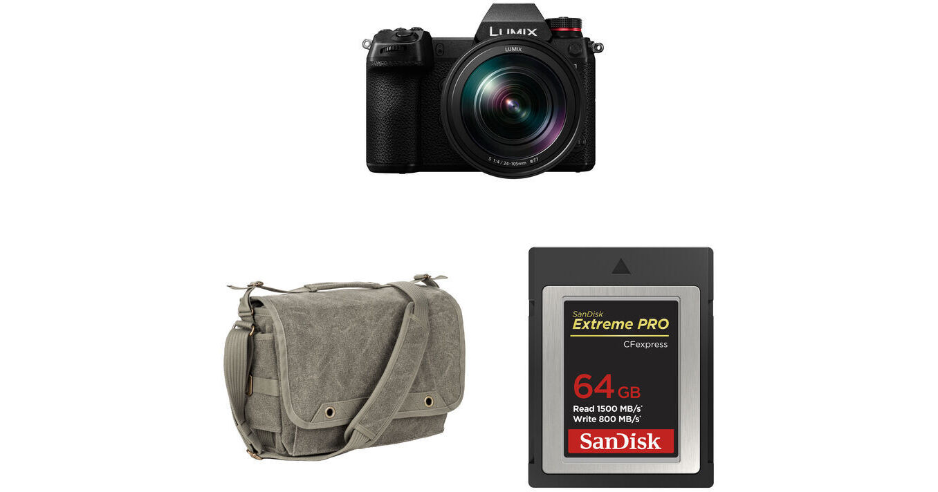 Panasonic Lumix S1 Mirrorless Camera with 24105mm Lens and