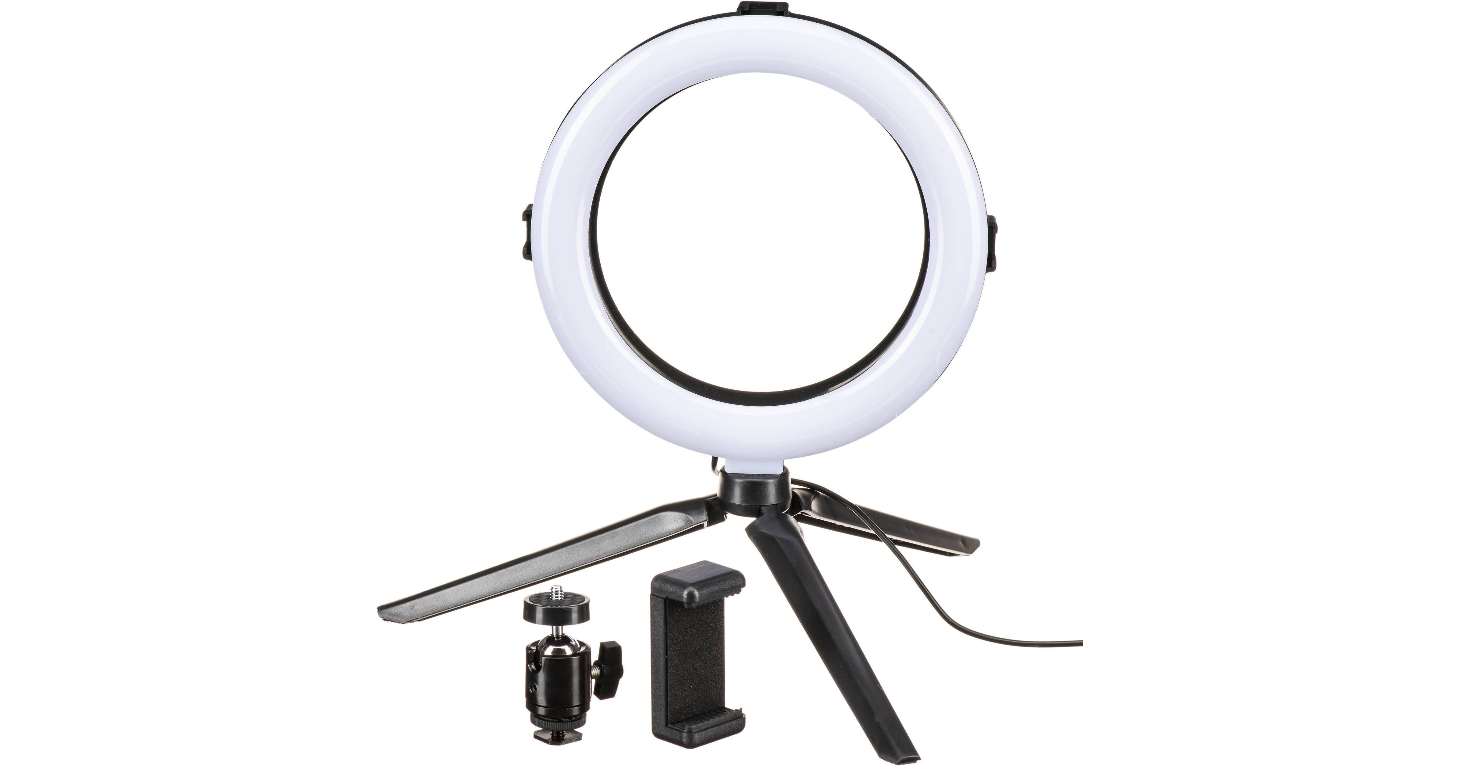 On Air Halo Light 8" LED Ring Light with Tripod Stand & 7258 B&H