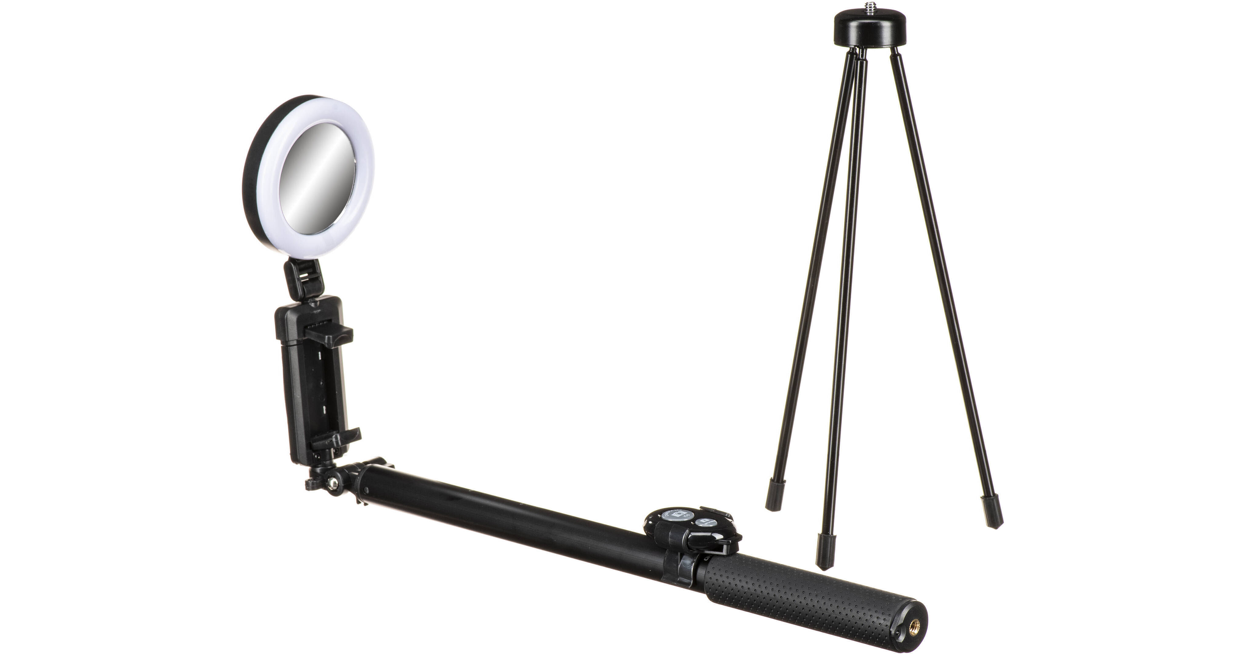 On Air Halo Stick Pro Selfie Stick with Tripod and Ring Light