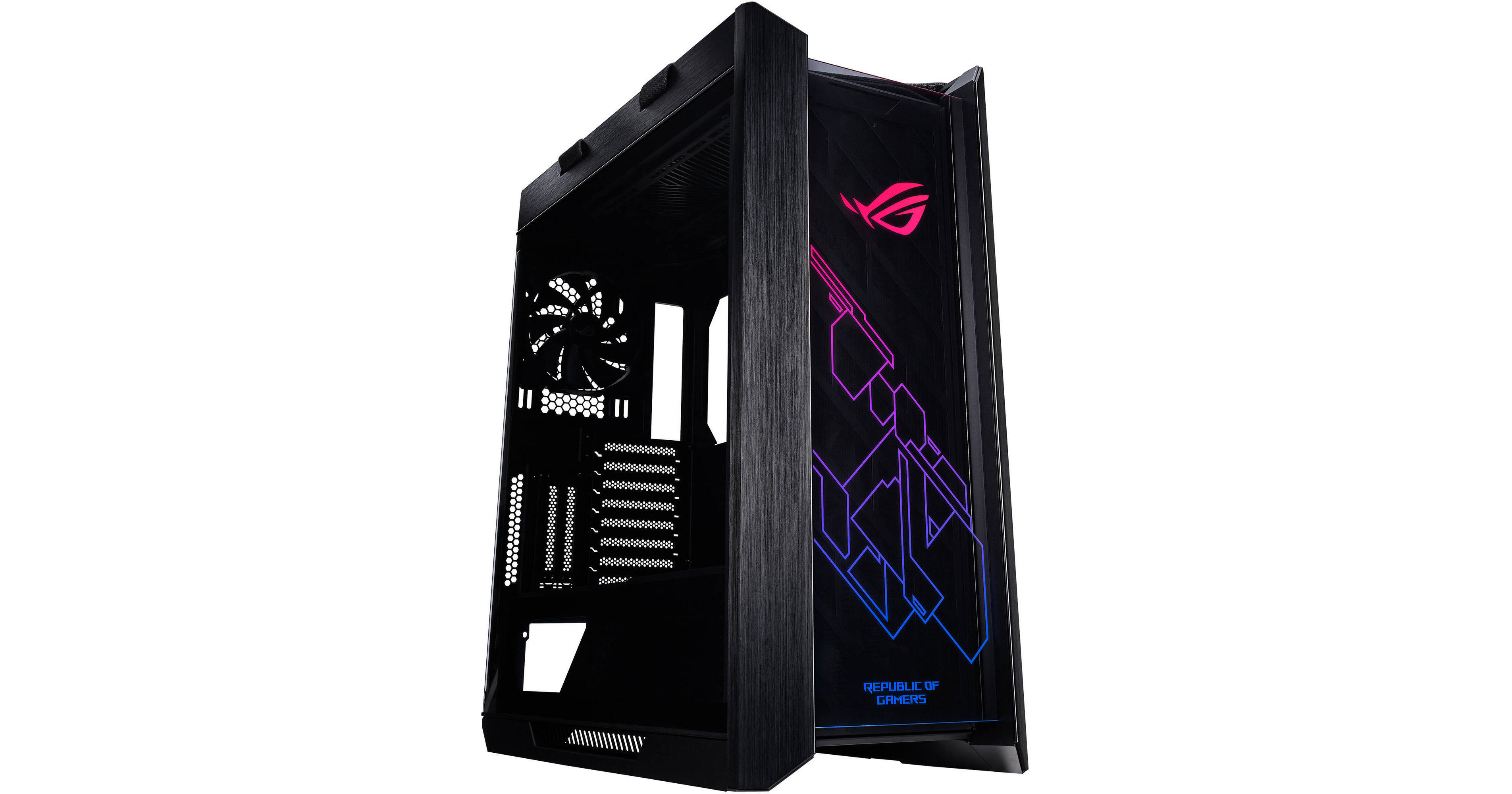 ASUS ROG Strix Helios GX601 White Edition RGB Mid-Tower Computer Case for  ATX/ EATX Motherboards with Tempered Glass, Aluminum Frame, GPU Braces,  420mm Radiator Support and Aura Sync 