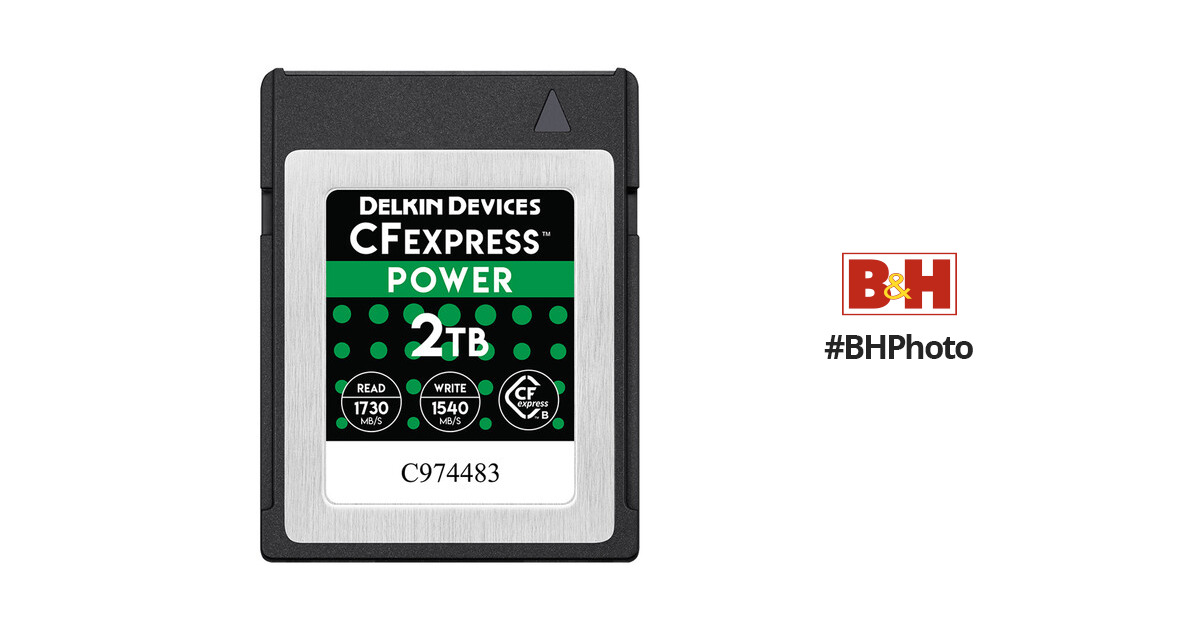 Delkin Devices 2TB POWER CFexpress Type B Memory Card