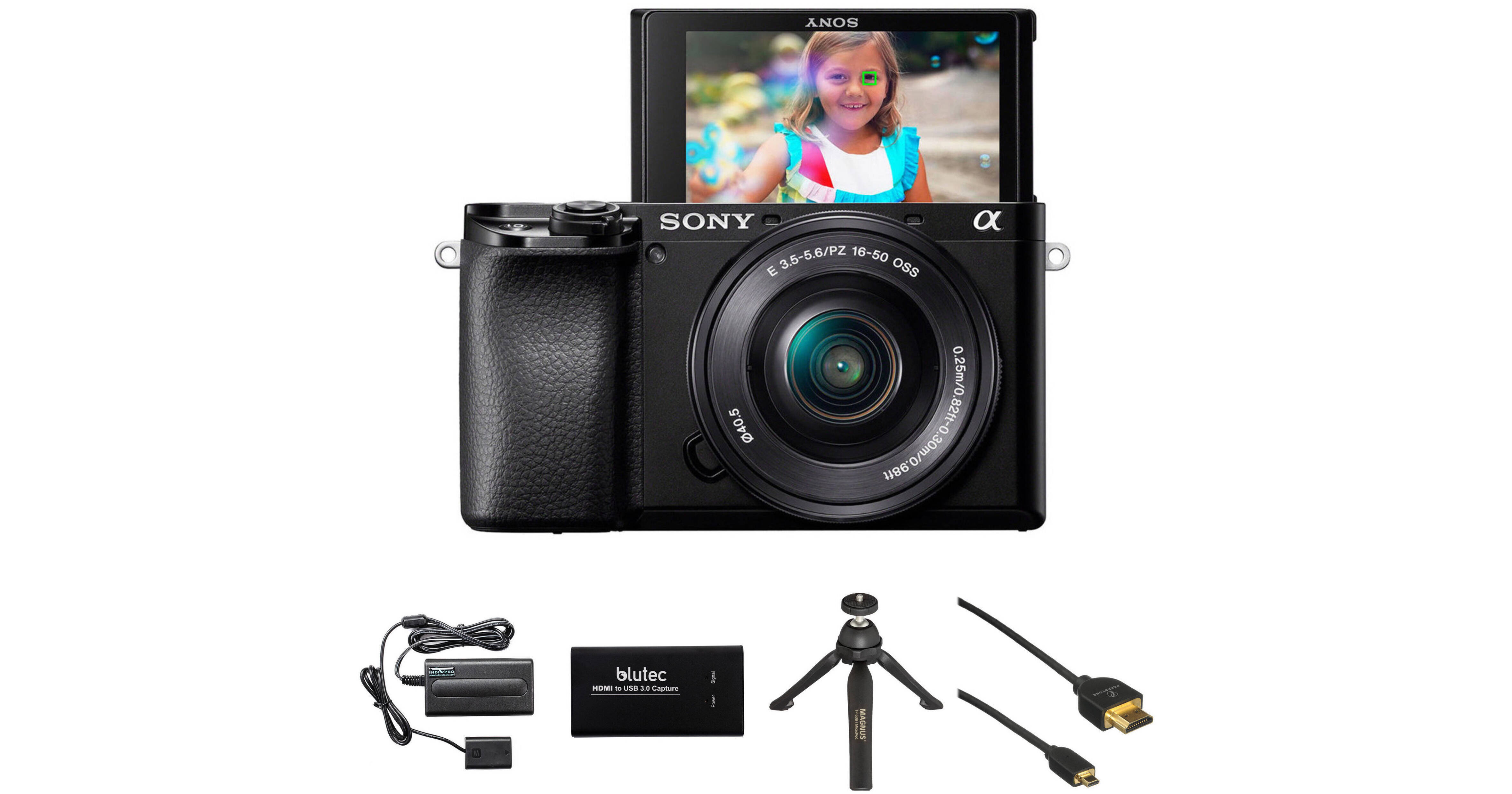 Sony Alpha a6100 Mirrorless Digital Camera with 1650mm Lens and