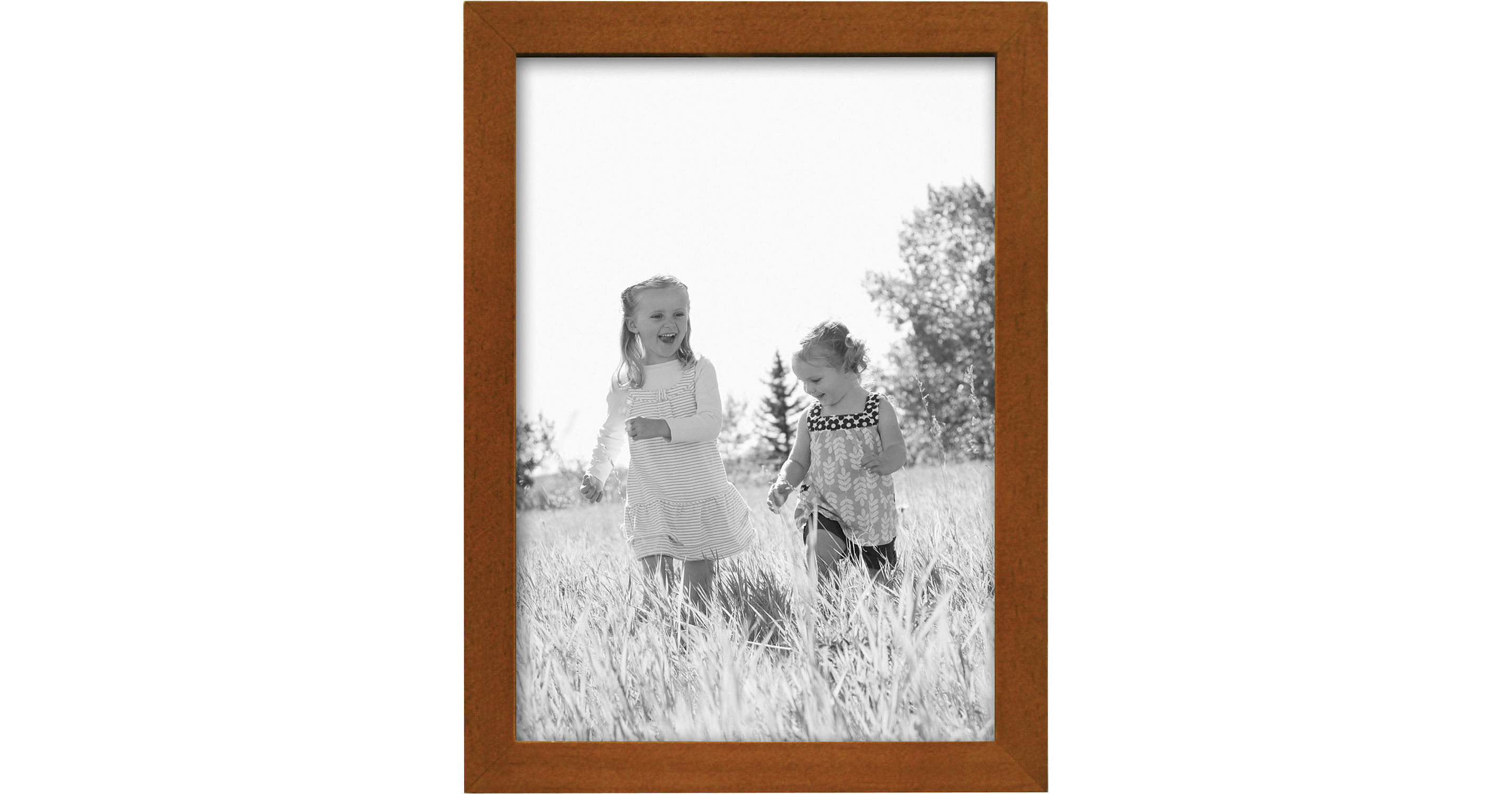 MCS 5 x 7" Linear Wood Frame (Chestnut) 46727 B&H Photo Video