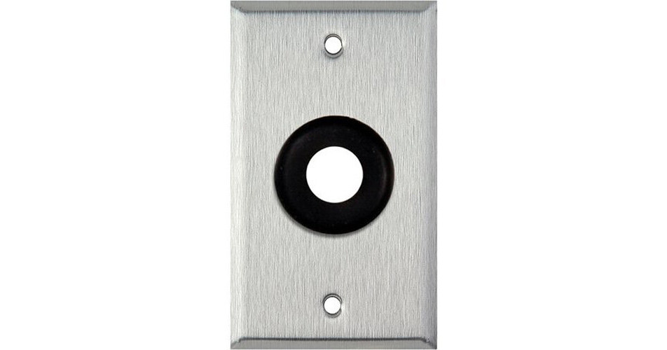 My Custom Shop 0.75" Grommet Wall Plate (Gray Lexan) WPLG34GROM