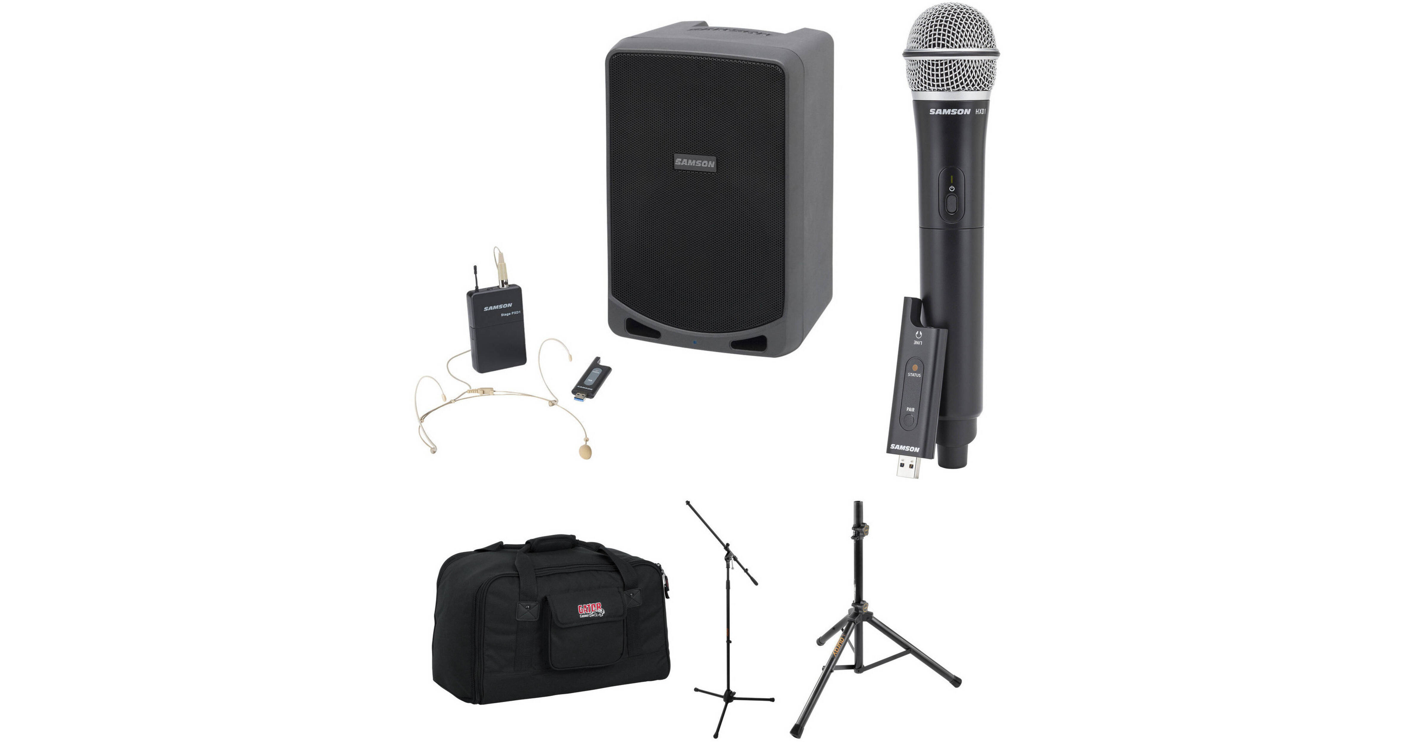 Samson Expedition XP106wDE Portable PA Kit with Wireless Headset