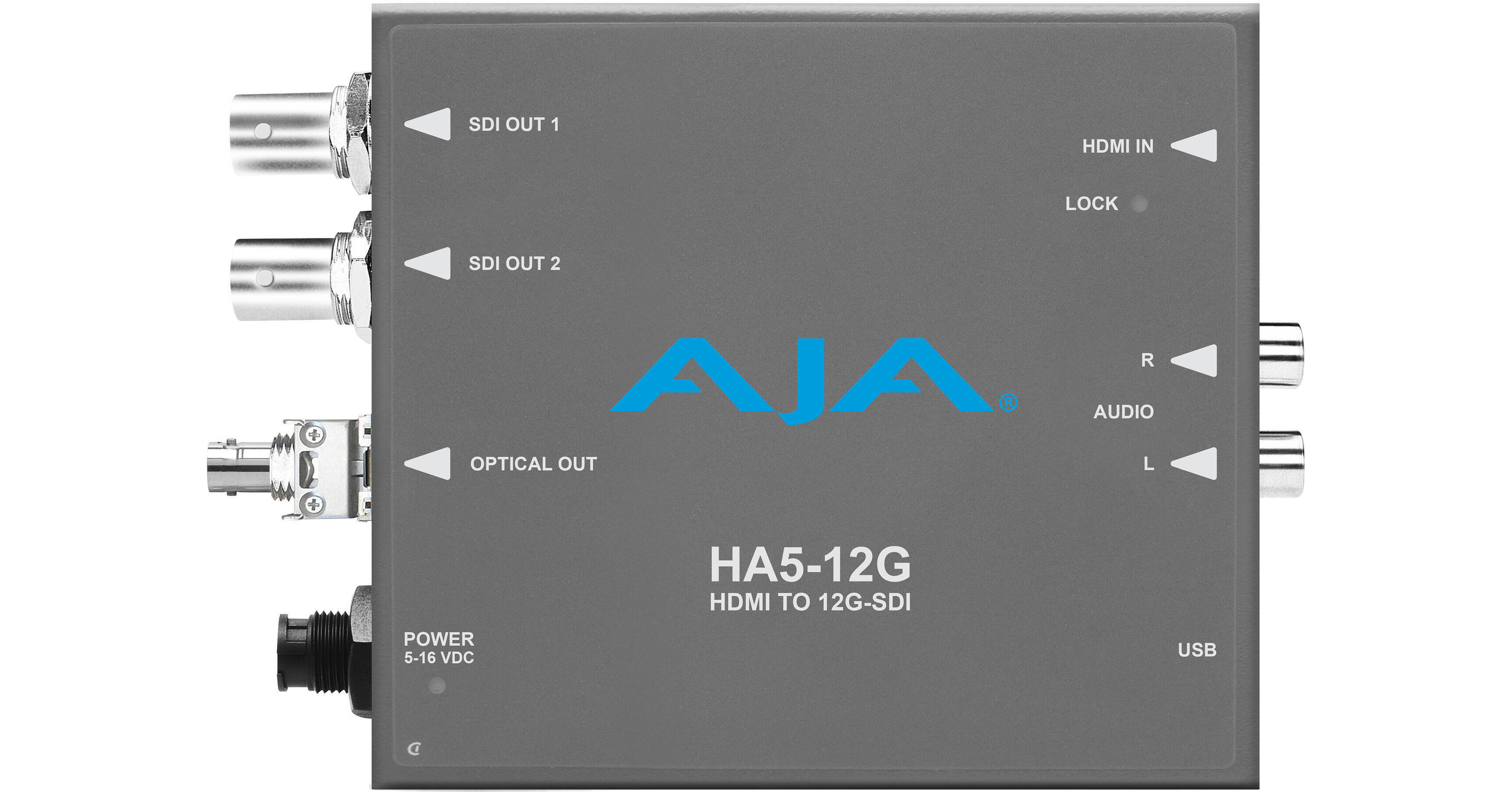 AJA HDMI 2.0 to 12G-SDI Converter HA5-12G-T-ST B&H Photo Video