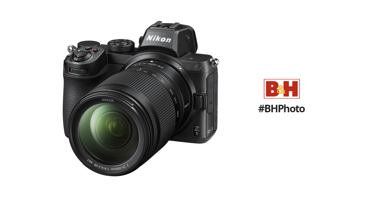 Nikon Z5 Mirrorless Camera with 24-200mm Lens Kit w/64GB Card, Tripod & Acc