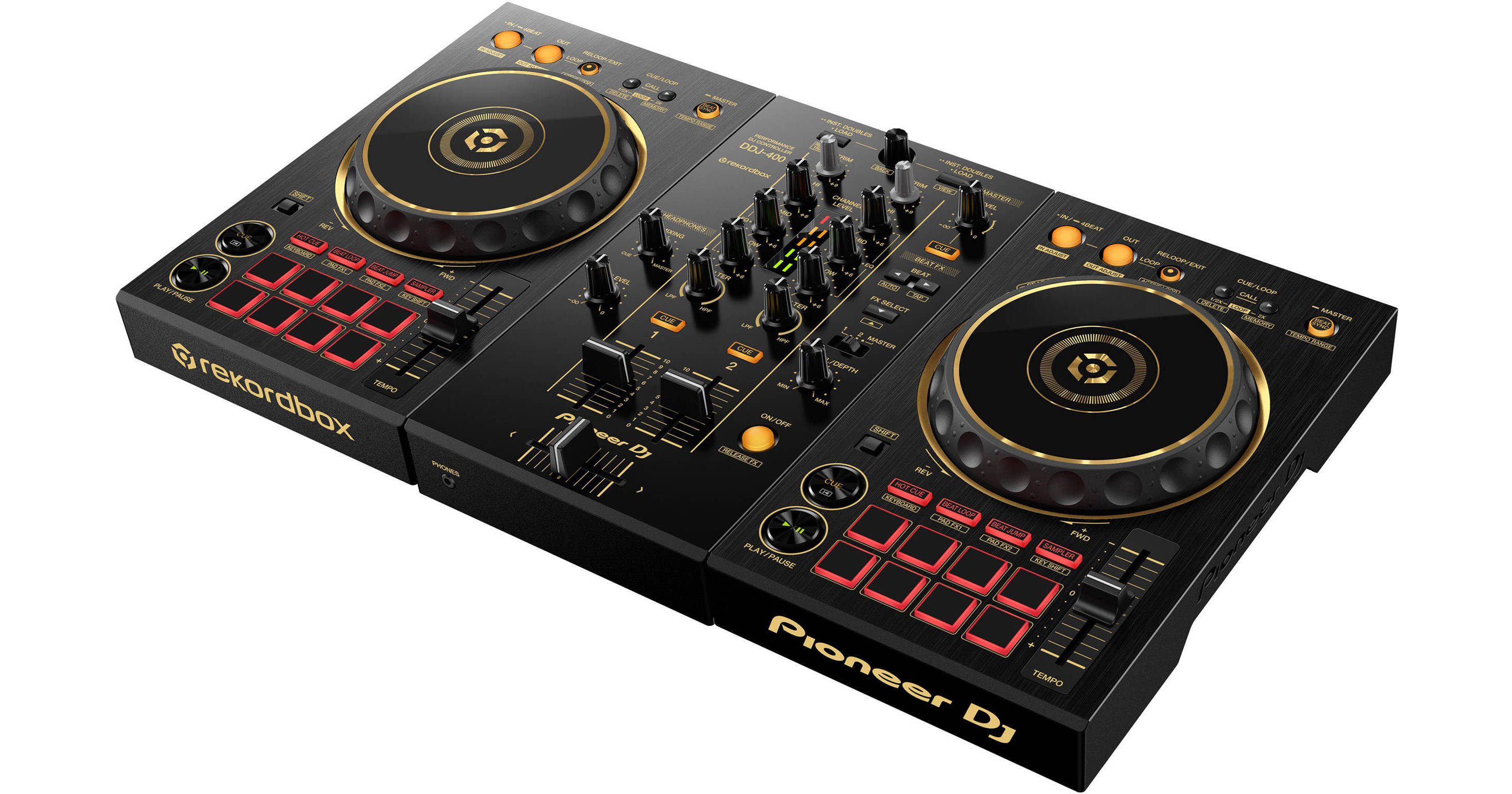 Pioneer DDJ-400-N Limited Edition Gold 2-Channel DJ Controller For  Rekordbox DJ