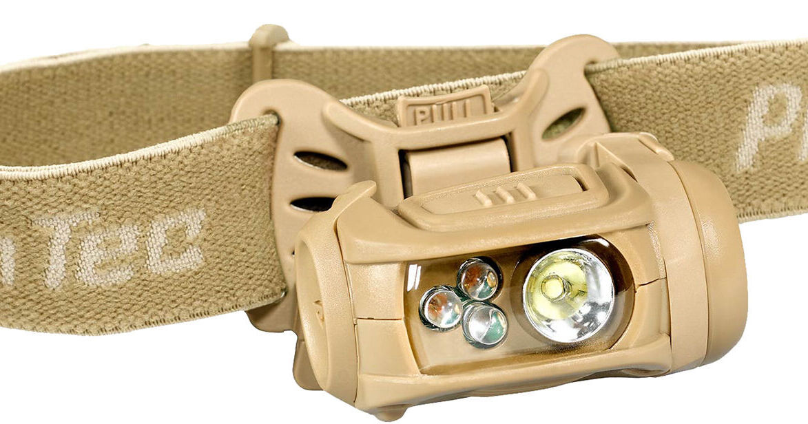 Princeton Tec Remix Pro MPLS Headlamp with Red Flood Beam (Tan)