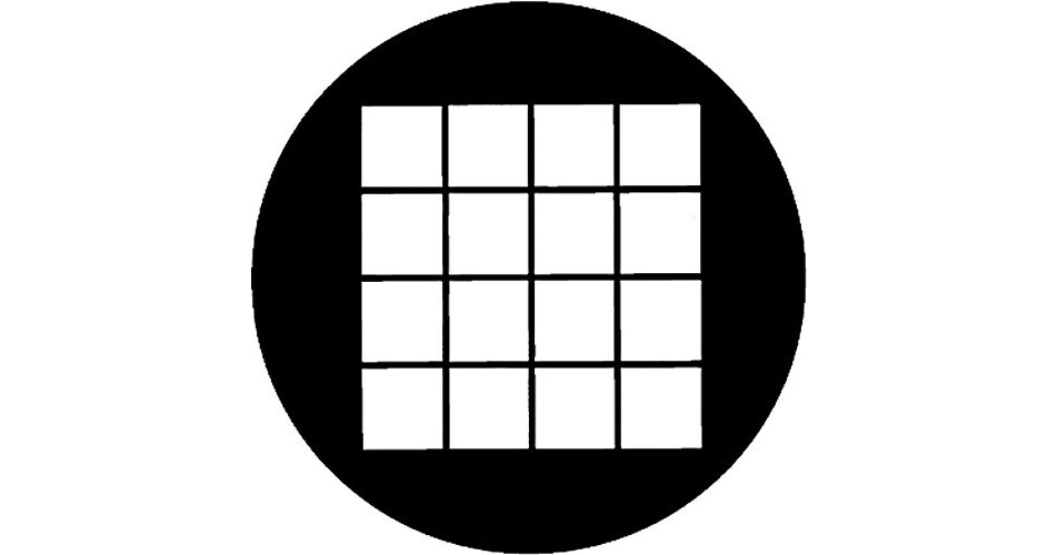 Rosco Standard Steel Gobo 78042A Large Square 250780421000 B&H