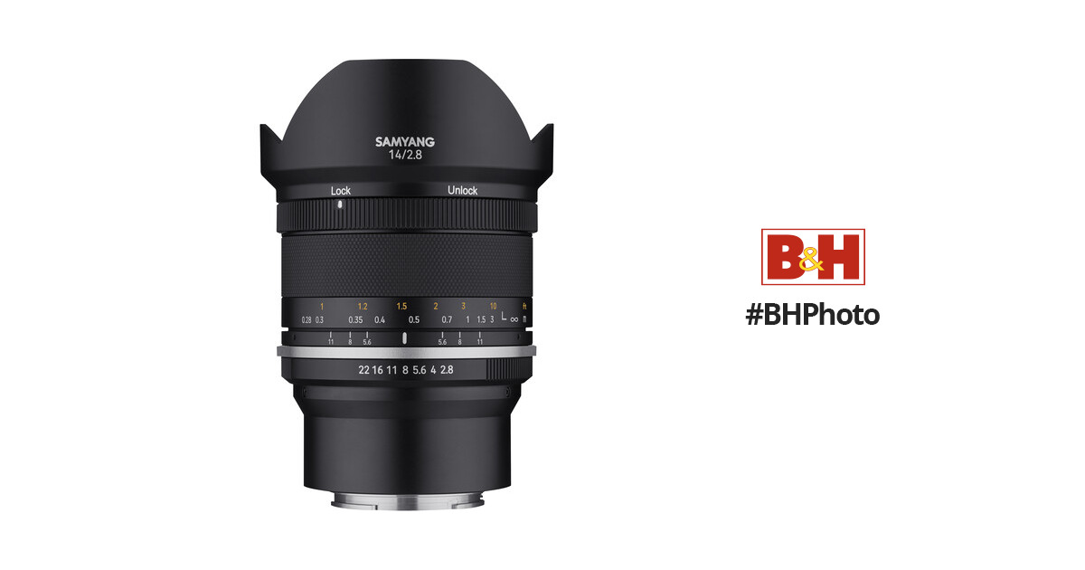 Samyang MF 14mm f/2.8 WS Mk2 Lens for Sony E MK14-E B&H Photo
