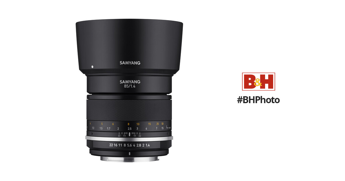 Samyang MF 85mm f/1.4 WS Mk2 Lens for FUJIFILM X MK85-FX B&H