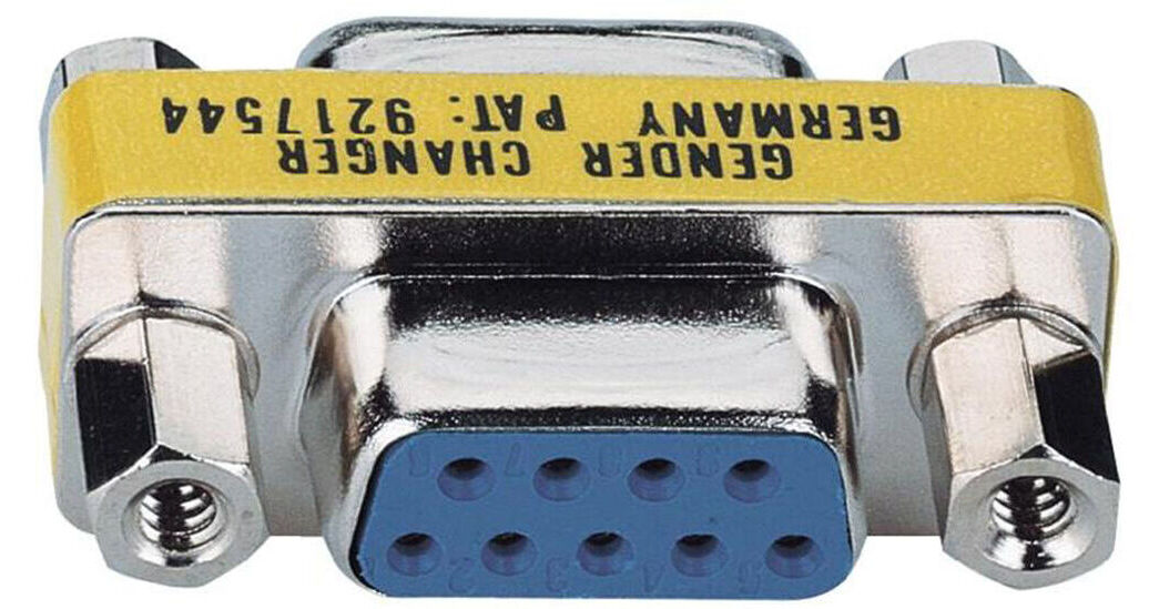 Connectronics DB9 FemaletoFemale Compact Gender Changer