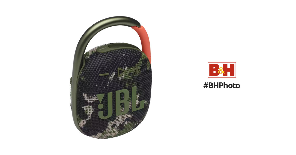 JBL Clip 4 Portable Bluetooth Speaker (Red) JBLCLIP4REDAM B&H