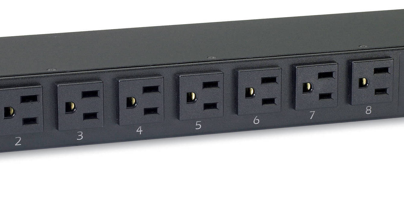 APC AP7800B 8-Outlet Metered 1 RU Rack PDU (15A, 100/120V)