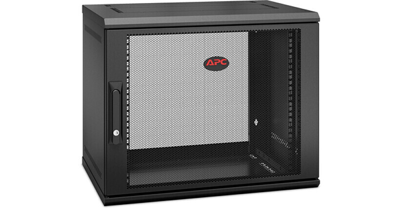 APC NetShelter WX 9U Single-Hinged Wall-Mount Enclosure (400mm Deep, 9 RU)