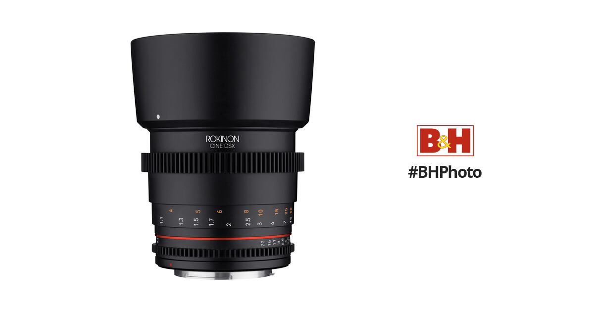 Rokinon 85mm T1.5 DSX High-Speed Cine Lens (EF Mount) DSX85-C