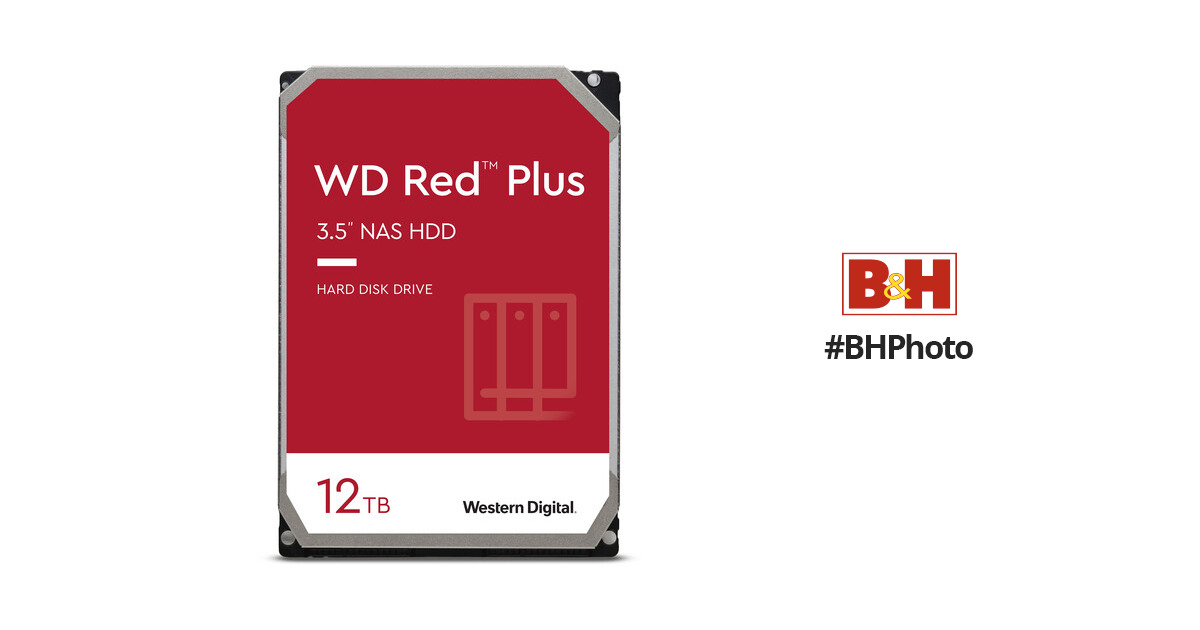 WD 12TB Red Plus 7200 rpm SATA III 3.5