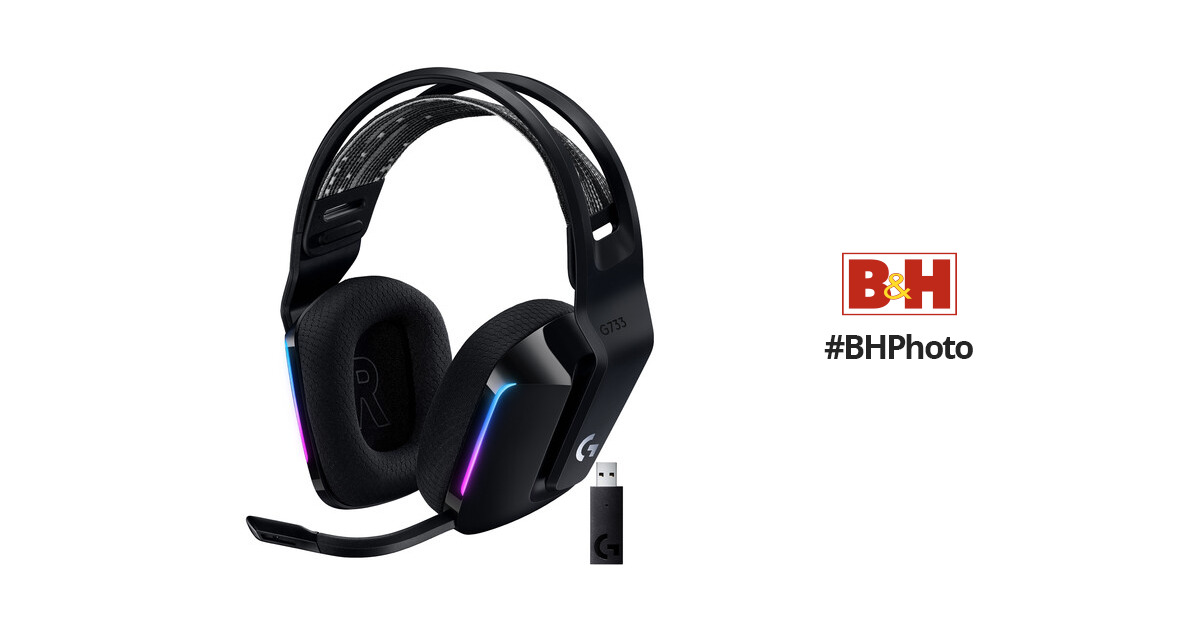 LOGITECH G733 LIGHTSPEED Wireless Gaming Headset - Black