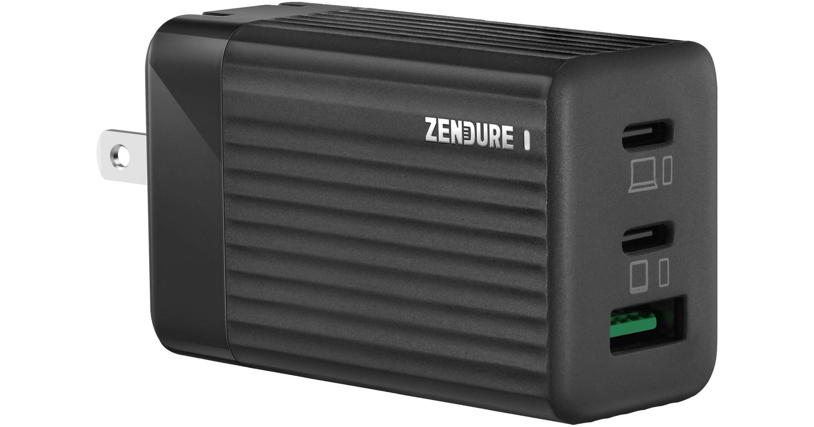 ZENDURE SuperPort S3 65W 3-Port Dual PD & GaN ZD3P65PD-B-US B&H