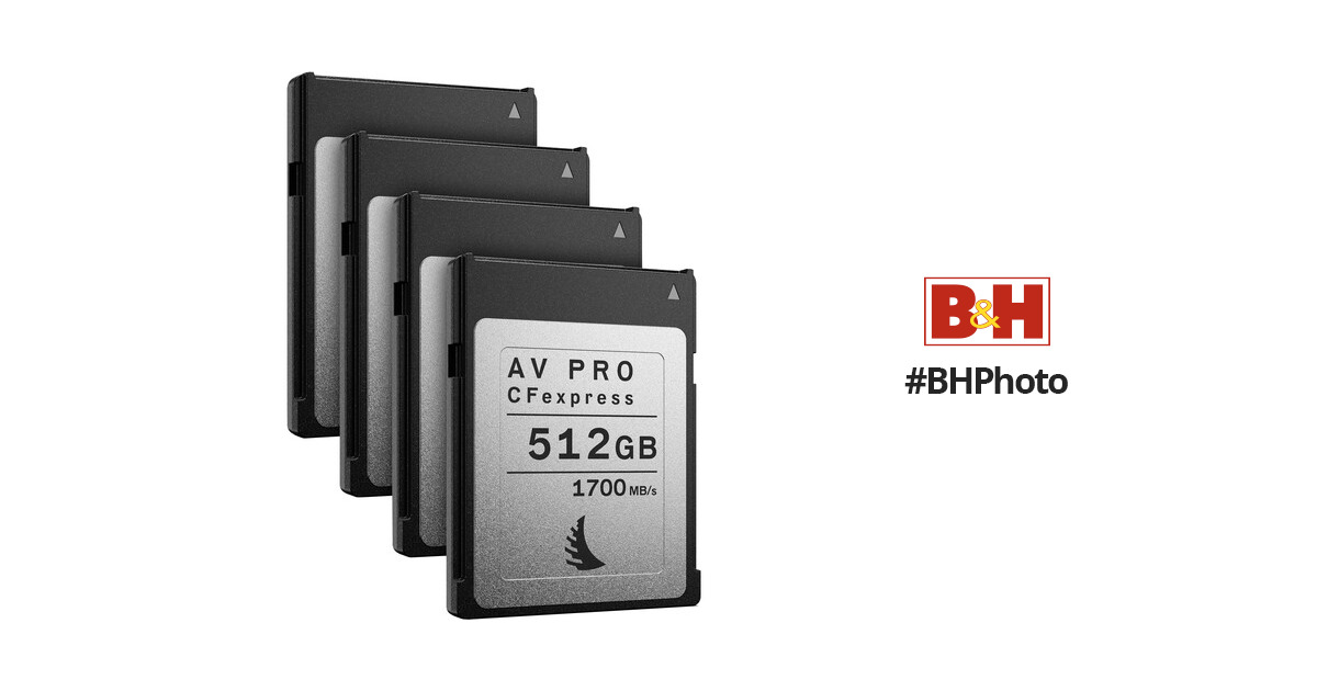 Angelbird 512GB AV Pro CFexpress 2.0 Type B Memory AVP512CFXX4