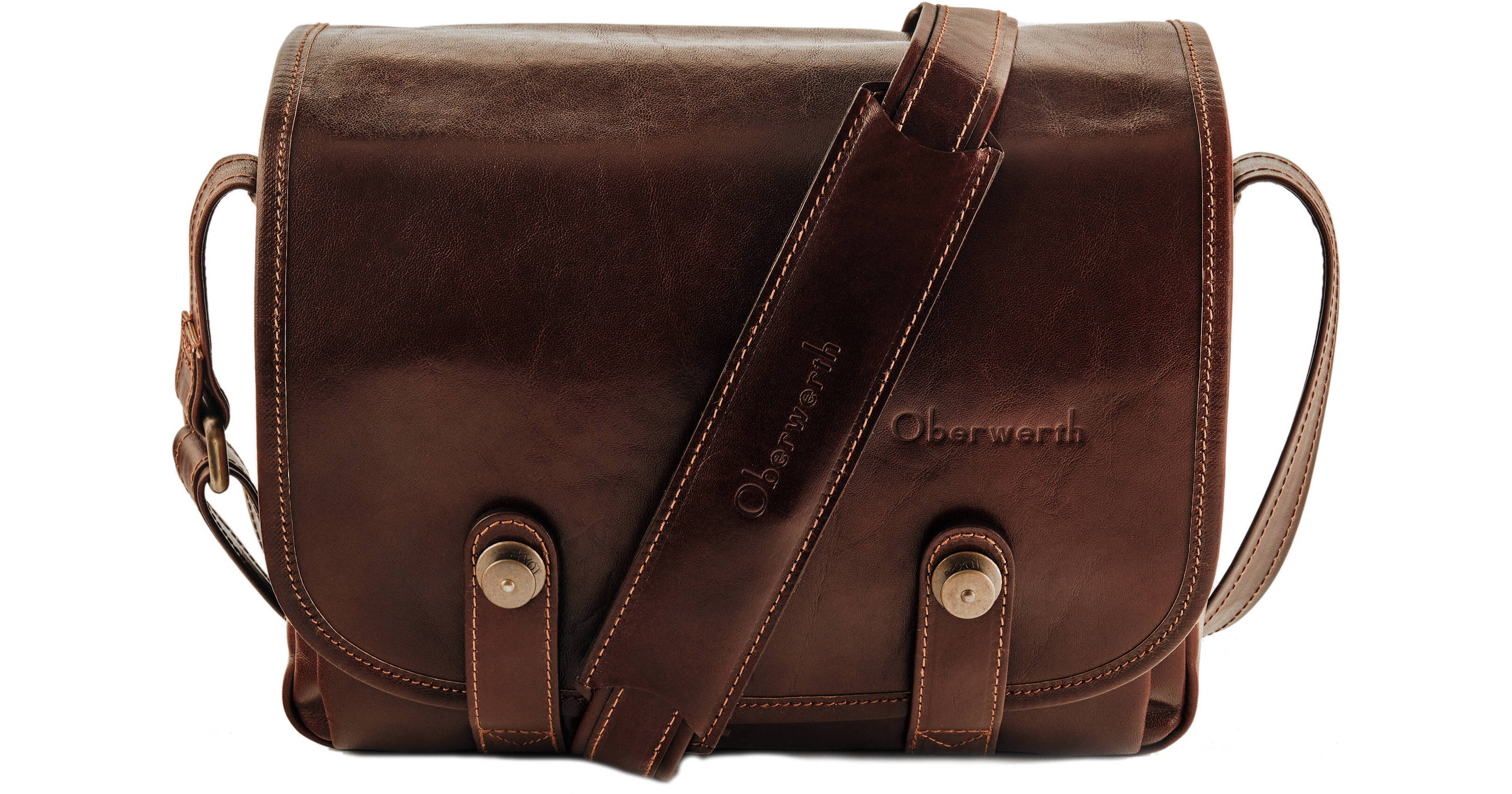 Oberwerth Freiburg Vintage Leather Camera Bag (Rusty Brown) w/ for Mirrorless Padded Camera Insert Roomy 9.9 x 7 x 4.3