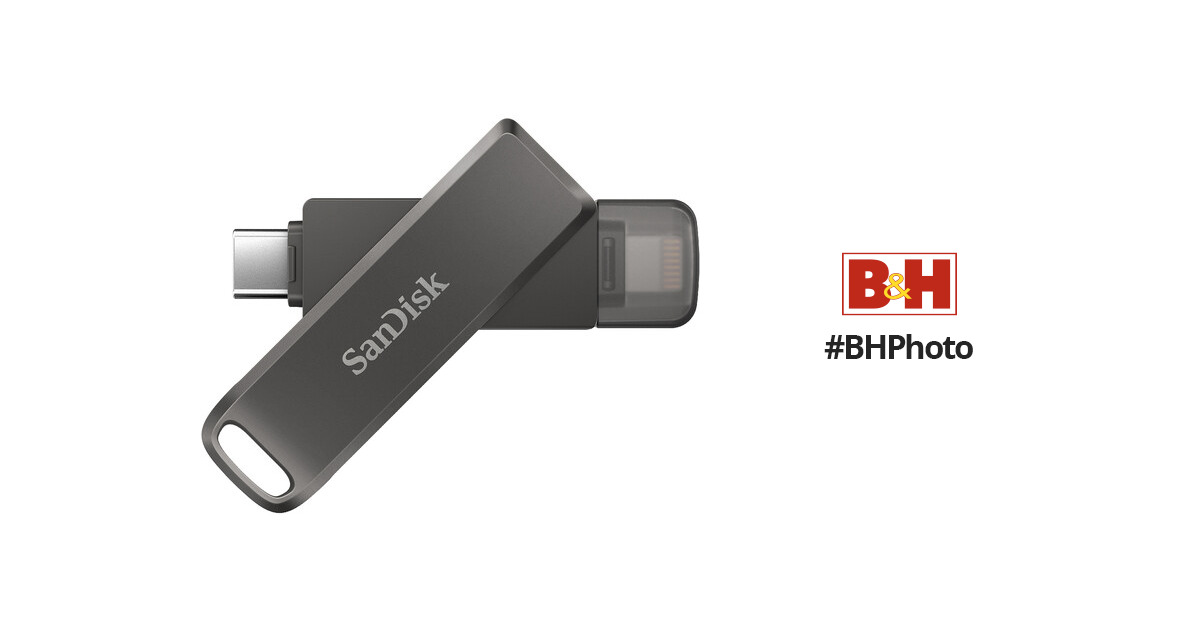 SDIX70N256GGN6NE: Clé USB, USB 3.0, 256 Go, iXpand luxe, Lightning, USB-C.  chez reichelt elektronik