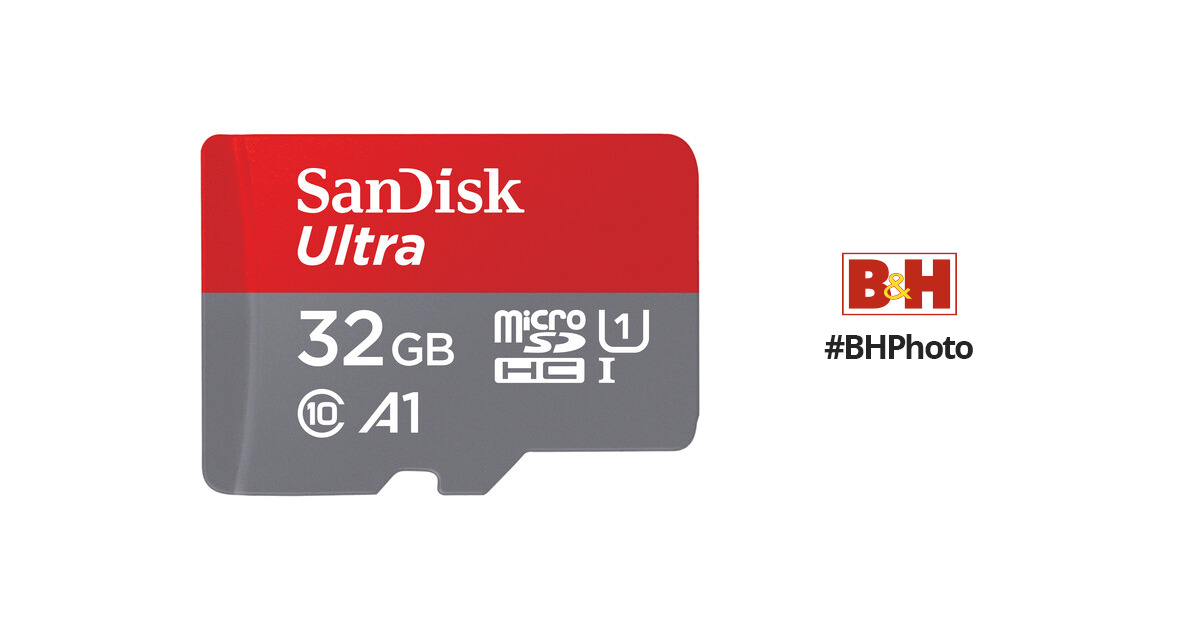 SanDisk Ultra microSDHC UHS-I Card, 32GB MicroSD Card