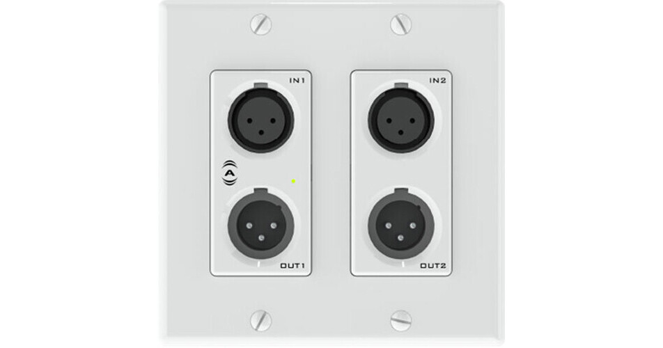 QSC Dante/AES67 Network XLR Audio Wall Plate UNDX2IO+ B&H Photo