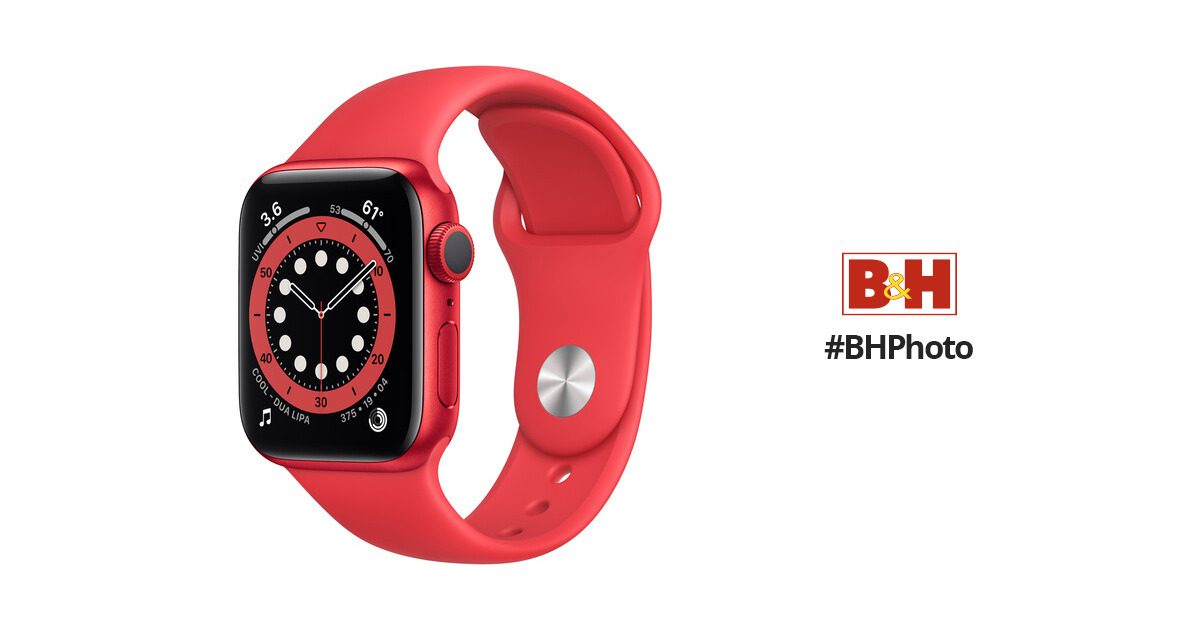 Apple Watch Series 6 (GPS, 40mm, PRODUCT(RED) Aluminum, PRODUCT(RED) Sport Band)