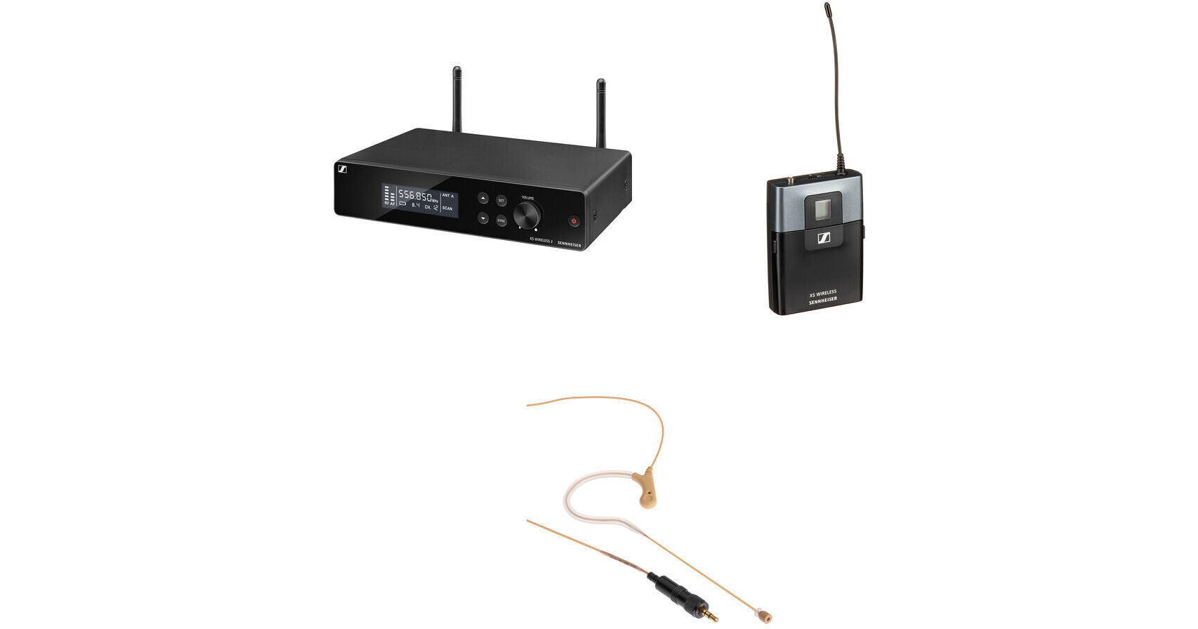 Xsw2 Rack Sennheiser XSW2 Rackmount Wireless Omni Earset Microphone System