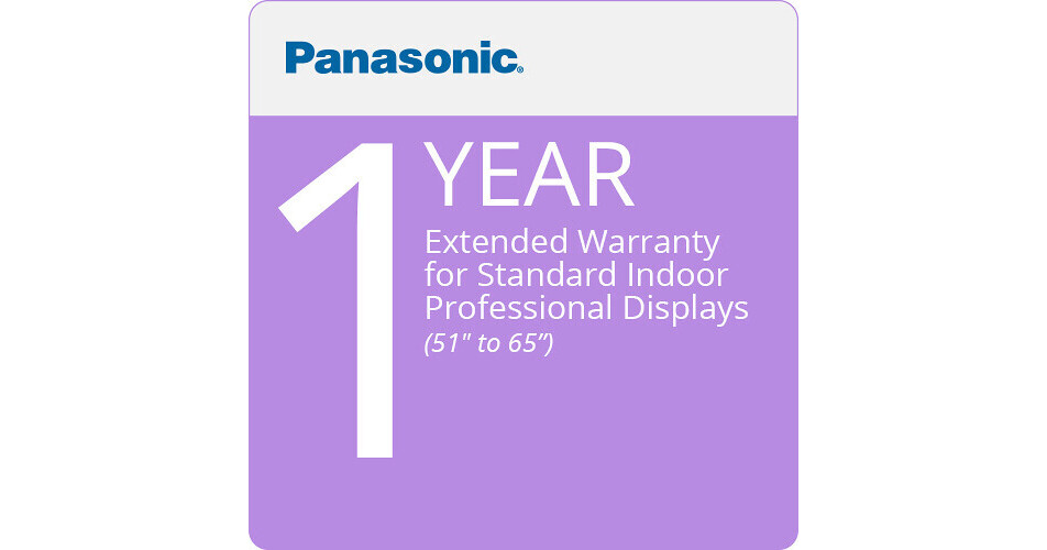 Panasonic 1Year Extended Warranty for Standard