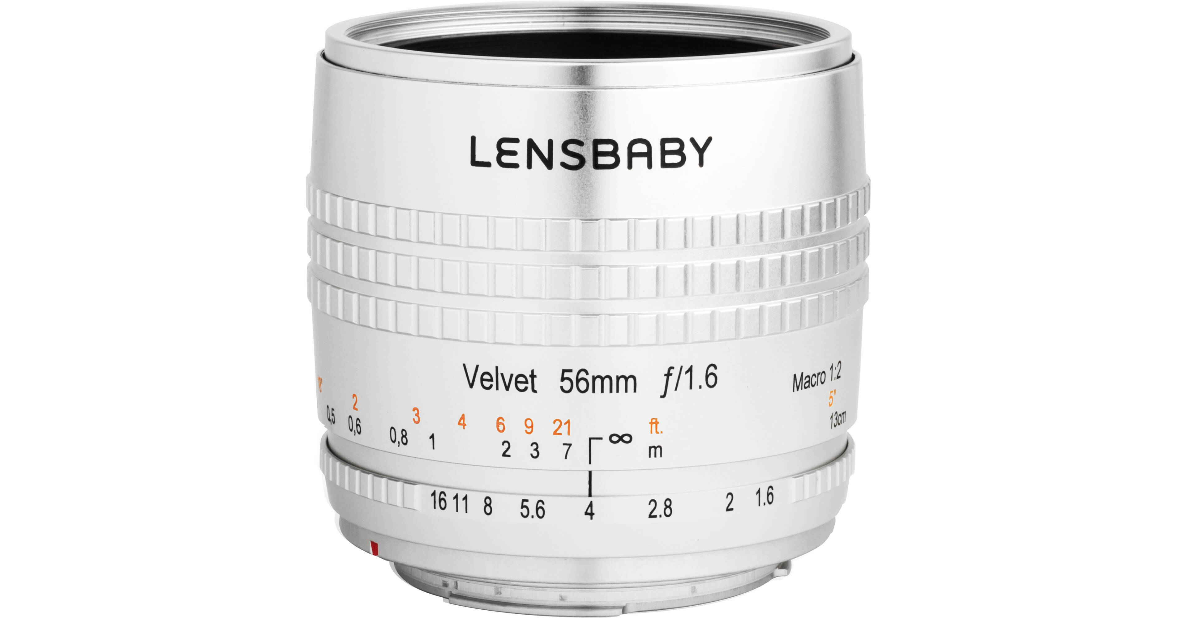 Lensbaby Velvet 56mm f/1.6 Lens for Pentax K (Silver) LBV56SEP